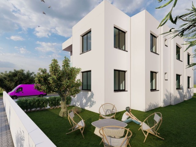 LEFKOŞA BATIKENT'TE 3+1 TÜRK MALI BAHÇELİ VE TERASLI DAİRELER