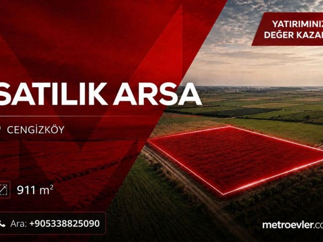 Lefke Cengizköy'de Deniz ve Doğa Manzaralı Satılık Arsa - Fotoğraf 2