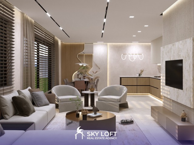 Lapta’da Teslime Hazır Faizsiz ve Uzun Vadeli Ödeme Planlı Modern 3+1 Daireler