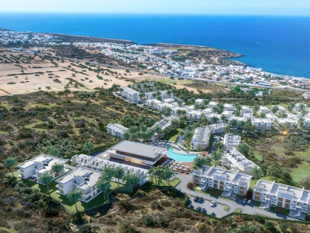 Kıbrıs Girne Esentepe Bölgesinde Lüsk Donatılara Sahip Bahçe Katı ve Teraslı Seçenekleri İle Satılık Site İçi Stüdyo Daireler - Fotoğraf 2