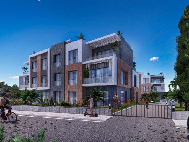 GİRNE ALSANCAK’TA ATAKARA MARKET & MERİT OTELLERE YAKIN, 1+1 & 2+1 SEÇENEKLİ, ORTAK HAVUZLU, KAPALI OTOPARKLI, ASANSÖRLÜ MODERN SATILIK DAİRELER