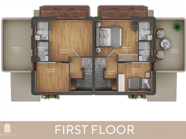 Satılık, Lapta 2+1 Penthouse