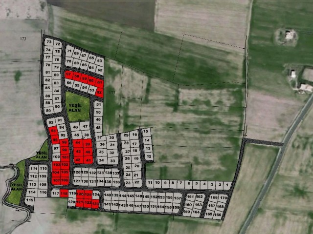 GAZİMAĞUSA DÖRTYOL SATILIK PARSELASYON ARSALAR