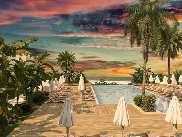 Satılık Daire 1+1, 55 m2 + teras 11 m2, Tatlysu'daki Salos Beach tatil kompleksinde ilk sırada, panoramik dağ ve deniz manzaralı! Anahtar teslimi Aralık 2024! Taksitle! - Fotoğraf 2