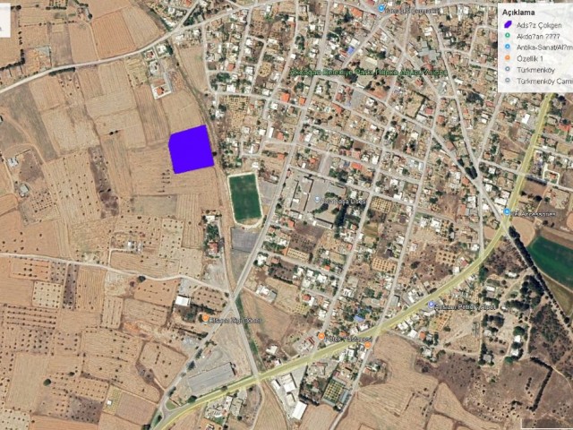 🟢 Yatırımlık 5963 M² Arazi –mağusa / Akdoğan’da – Köy Yanı – Takasa Uygun Fırsat! 🟢 - Fotoğraf 2