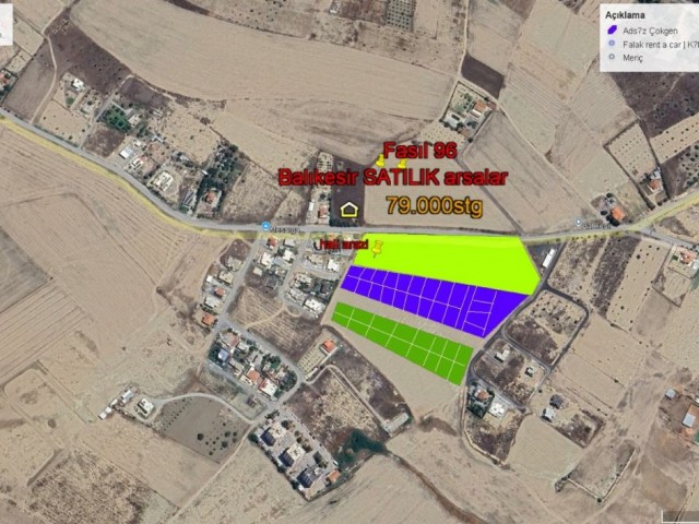 🌿 Lefkoşa- Balıkesir'de YATIRIM FIRSATI ! Fasıl 96 / 560 m² den başlayan Yatırımlık Arsalar - Fotoğraf 3