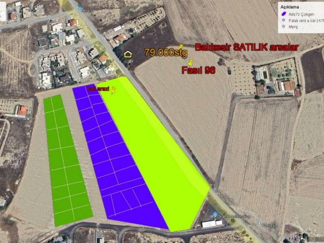 🌿 Lefkoşa- Balıkesir'de YATIRIM FIRSATI ! Fasıl 96 / 560 m² den başlayan Yatırımlık Arsalar - Fotoğraf 4