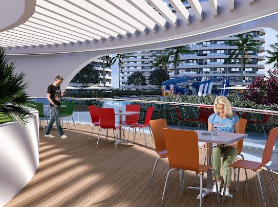İskele Long Beach Bölgesinde Satılık Stüdyo Daire - Fotoğraf 1
