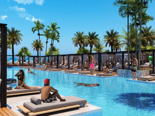 Satılık 1+1 daire, 62 m2, denize sifir, Coastal Heaven residence, Güzelyurt'ta 5. kat, taksitli ödeme, anahtar teslimi Ocak, 2027 - Fotoğraf 1