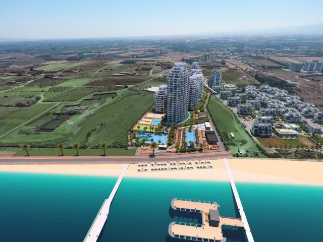 Satılık 1+1 daire, 62 m2, denize sifir, Coastal Heaven residence, Güzelyurt'ta 5. kat, taksitli ödeme, anahtar teslimi Ocak, 2027 - Fotoğraf 4