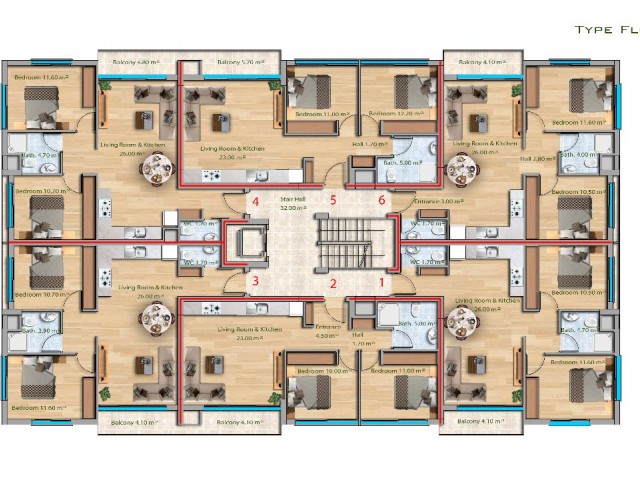 Popüler Long Beachte Hazır 2+1, 85 m2, A blok sahibinden. Tüm vergiler, trafo ödendi. Denize 500m. Site sakinleri için halka açık bir çatı terası bulunmaktadır.. Yaşamaya veya kiralamaya hazır! - Fotoğraf 1