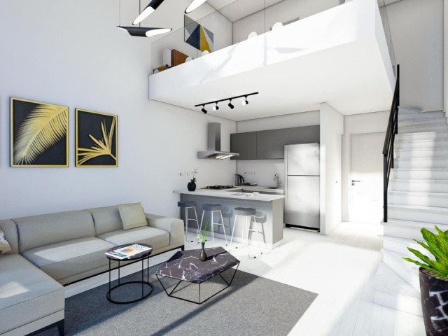 İSKELE BÖLGESİ YAPIM AŞAMASINDA STÜDYO VE 1+1 LOFT DAİRELER
