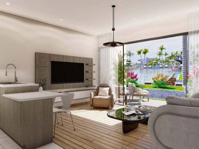 Hızla gelişen Tatlısu bölgesinde eşsiz manzaralı, kendine ait terası ve bahçesi olan 1+1 (81 m2) lüks daire, 115.000 £ - Fotoğraf 1