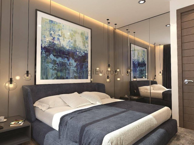 Daire 1+1, GRAND SAPPHIRE RESORT konut kompleksi, İskele, Long Beach'te. B Blok, 16. kat. VAT 5%, trafo, tapu her şey ödendi - Fotoğraf 4