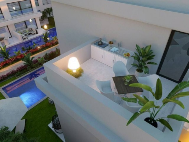 Boğaz'ın en üst lokasyonunda tüm altyapıya sahip bir sitede özel havuzlu ve mini bahçeli 1+1 daireler 150.000 GBP ve 1+1 Loft 100.000 GBP'den kapalı satış! - Fotoğraf 4