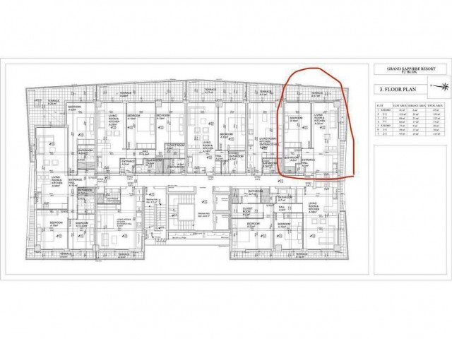 ACİL SATIŞ! 06.2026'ya kadar taksit ödemesi 1+1 GRAND SAPHIRE RESORT F2 83 m2 en büyüğü 1+1! Konut kompleksi GRAND SAPPHIRE RESORT, İskele, Long Beach. F-2 Blok 3. kat, deniz ve altyapı manzaralı, teslim tarihi Haziran 2026! ➖Alan 83 m2 ➖Balkon 24 m2 💷FİYATI 104.000 GBP (1500 £'un %50'si - Fotoğraf 2