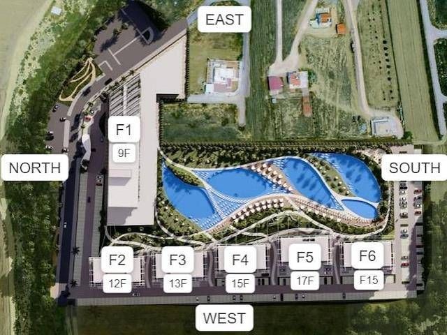 ACİL SATIŞ! 06.2026'ya kadar taksit ödemesi 1+1 GRAND SAPHIRE RESORT F2 83 m2 en büyüğü 1+1! Konut kompleksi GRAND SAPPHIRE RESORT, İskele, Long Beach. F-2 Blok 3. kat, deniz ve altyapı manzaralı, teslim tarihi Haziran 2026! ➖Alan 83 m2 ➖Balkon 24 m2 💷FİYATI 104.000 GBP (1500 £'un %50'si - Fotoğraf 3