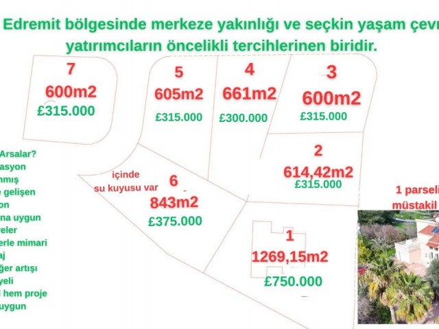 Gi̇rne Edremi̇t’te Parseli̇zasyonu Tamamlanmiş Satilik Arsalar