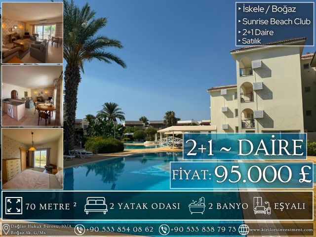💷 95.000 £ | Tapusu Hazır 2+1 Daire | Sunrise Beach Club | Boğaz – İskele | KIZILÖRS INVESTMENT - Fotoğraf 4