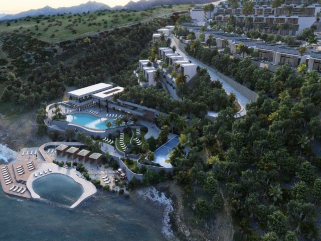 Kuzey Kıbrıs Gayrimenkulü: Casa del Mare Site’de lagünlü deniz kenarı stüdyo SA-0-0299 - Fotoğraf 2