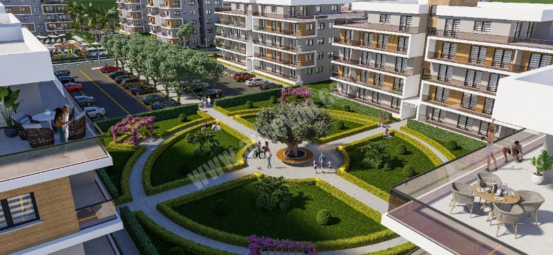 Geçitkale'de Kapalı Havuz ve Sosyal Alanlı Site | 1+1'den 3+1'e Daireler