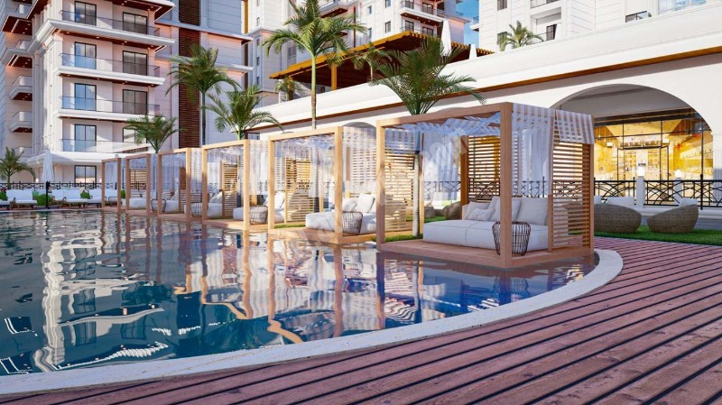 İskele Long Beach'de Venedik Konsepti ile 1+0 , 1+1 ve 2+1'den Darielerden Oluşan 70'aya Kadar Varan Taksi İmkiani İle Satışta