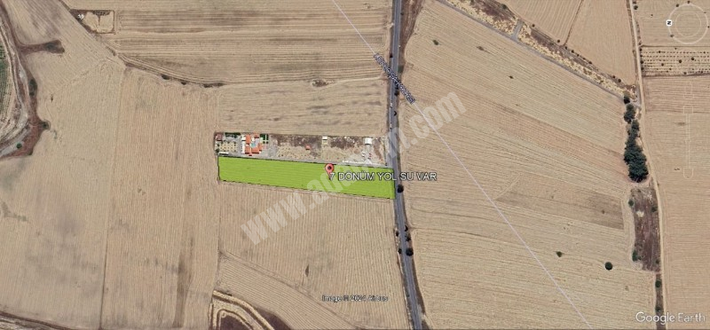 Lefkoşa Gaziköy Bölgesinde Ercan Havalimanı Yanı 3,5 Dönüm ve 7 Dönüm İmara Açık Arsalar Satılık