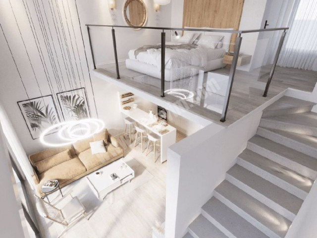 Girne Karşıyaka'da 1+1 Loft Daire | 2026 Mart Teslim
