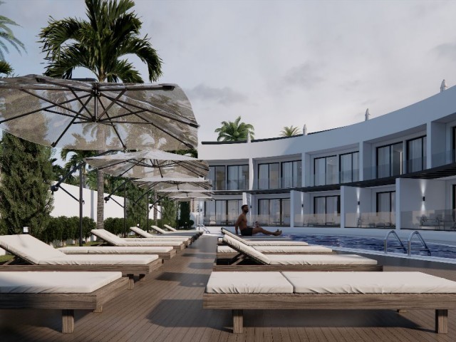 GİRNE LAPTA'DA PROJEDEN  LANSMANA OZEL SATILIK 2+1 TOWN HOUSE…