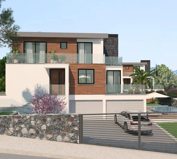 Girne Çatalköy Bölgesinde Anayol Üstü Ultra Lüks 4+1 Triplex Villa 