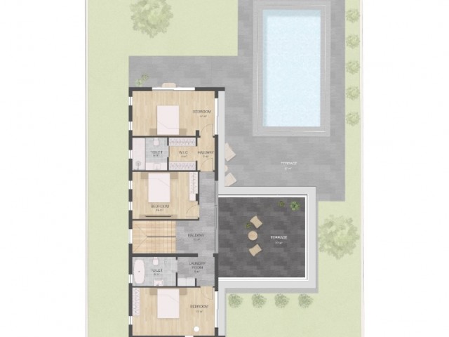 Girne Lapta Satılık Özel havuzlu 4+1 Lüks Villa