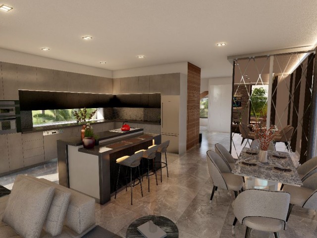 Çatalköy bölgesinde 4+1 lüks satılık villa