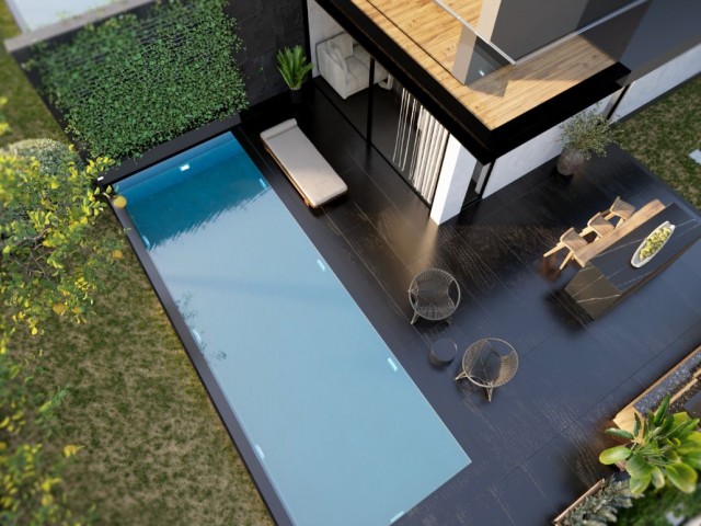 Lapta bölgesinde 3+1 satılık ikiz villa