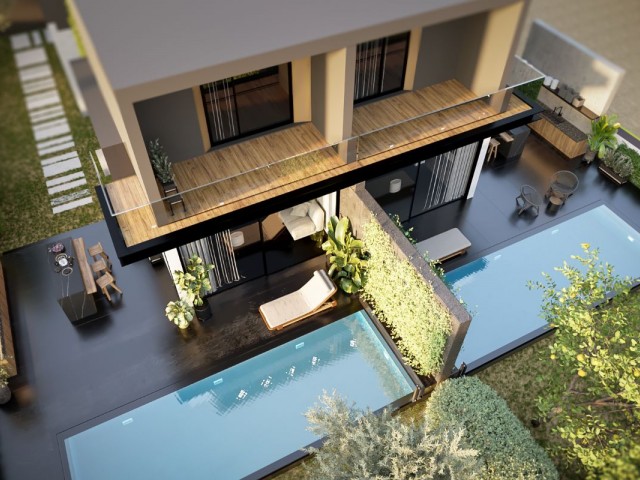 Lapta bölgesinde 3+1 satılık ikiz villa