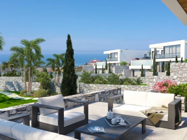 Girne Arapköy Proje Aşamasında Ultra Lüks Panaromik Manzaralı 6+1 Villalar