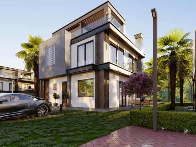 Girne/Lapta' da Muhteşem Deniz Manzaralı 4+1 Villa