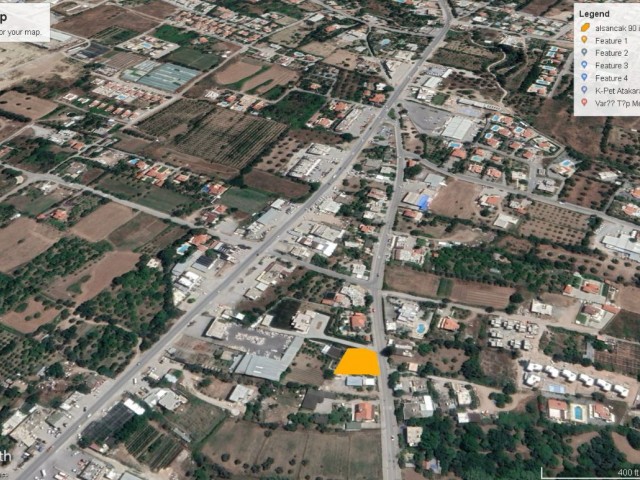 Girne Alsancak da Deniz Manzaralı ve Ticari İzinli Asfalt Yola Temaslı Satılık 855 M2 Arsa Toplam Fiyatı 320,000 GBP Adem Akın 05338314949 - Fotoğraf 1