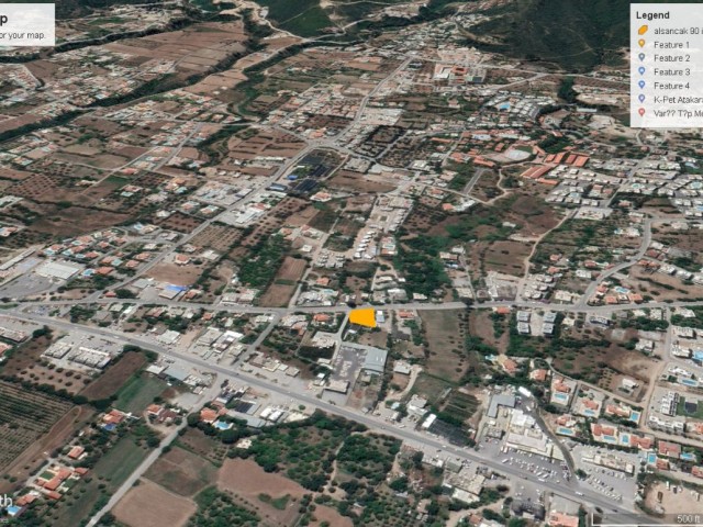 Girne Alsancak da Deniz Manzaralı ve Ticari İzinli Asfalt Yola Temaslı Satılık 855 M2 Arsa Toplam Fiyatı 320,000 GBP Adem Akın 05338314949 - Fotoğraf 4