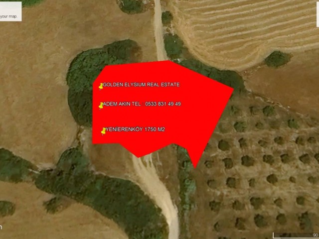 Not: Toplam Fiyatı : 60,000 GBP : Yenierenköy de Ana Yola 88 Metre Mesafe de ve Deniz 500 M2 Mesafede Süper Konum da Satılık 1750 M2 Arazi Adem Akın 05338314949 - Fotoğraf 2