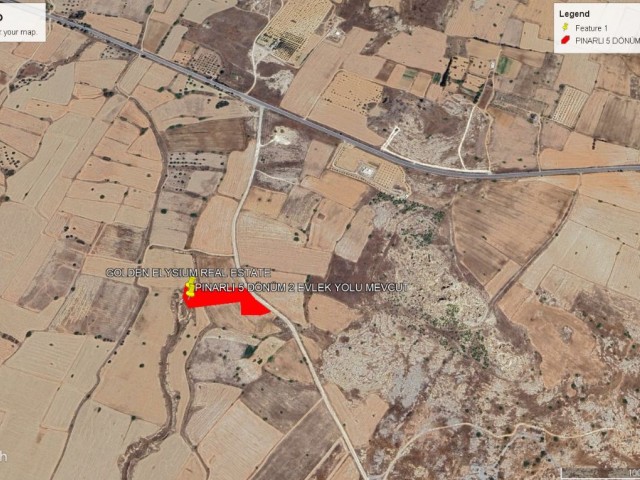 Not : Toplam Fiyatı : 90,000 GBP Pınarlı da Fasıl 96 İmarlı Resmi Yolu Olan 5,5 Dönüm Satılık Arazi Adem Akın 05338314949 - Fotoğraf 2