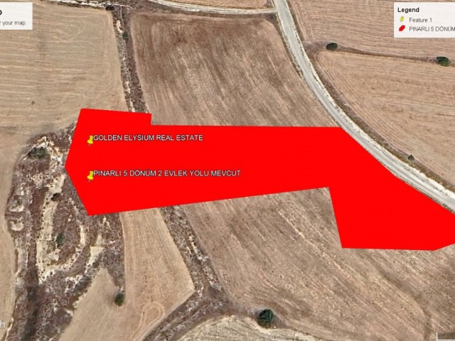 Not : Toplam Fiyatı : 90,000 GBP Pınarlı da Fasıl 96 İmarlı Resmi Yolu Olan 5,5 Dönüm Satılık Arazi Adem Akın 05338314949 - Fotoğraf 3