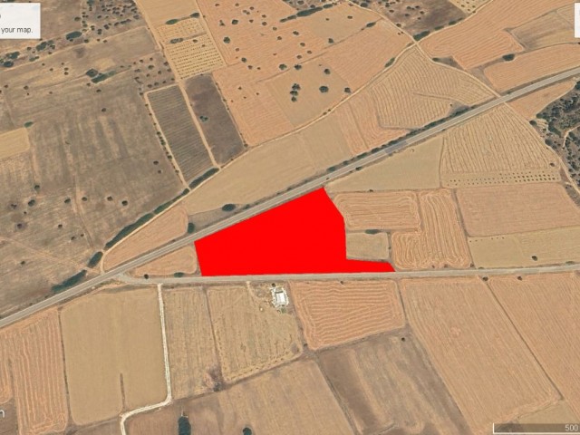 Pamuklu Karpaz Ana Yolu Üzerinde Asfalt Yola Temaslı ve %160 İmarlı 4 Kat İzinli Satılık 10 Dönüm Arazi Dönüm Fiyatı 65,000 GBP Adem Akın 05338314949 - Fotoğraf 1