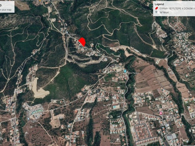 Girne Yeşiltepe de Dağ ve Deniz Manzaralı Harika Konumda Satolık 4 Dönüm Arazi Dönüm Fiyatı 66,600 GBP 3adem Akın 05338314949 - Fotoğraf 3
