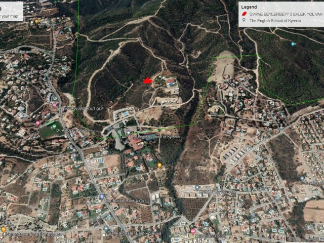 Girne Ballapaysda 1 Dönüm 1 Evlek Dağ ve Deniz Manzaralı Satılık Arazi Adem Akın 05338314949 - Fotoğraf 2