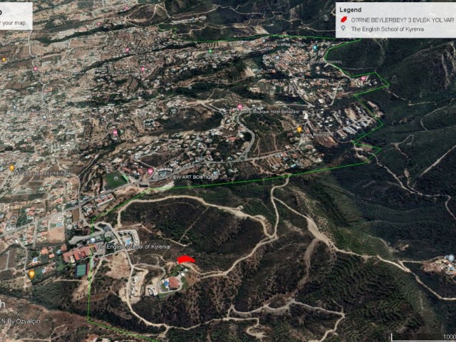 Girne Ballapaysda 1 Dönüm 1 Evlek Dağ ve Deniz Manzaralı Satılık Arazi Adem Akın 05338314949 - Fotoğraf 4