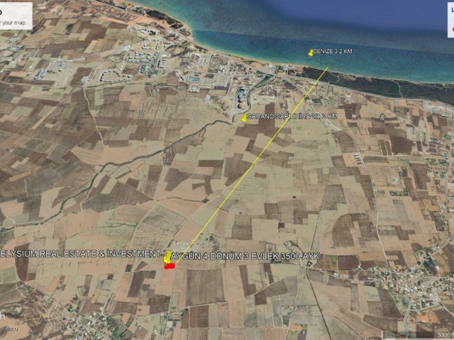 Not : İskele Aygün Sınırın da Deniz ve Otelelr Manzaralı Satılık 6500 M2 Arazi Adem Akın 05338314949 - Fotoğraf 4