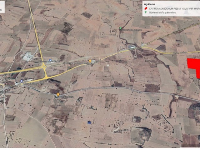 ÇAYIROVA NIN HIZLA GELİŞEN BÖLGESİNDE RSMİ YOLLU VE %50  İMARLI SATILIK 20 DÖNÜM 1 EVLEK ARAZİ  ADEM AKIN 05338314949