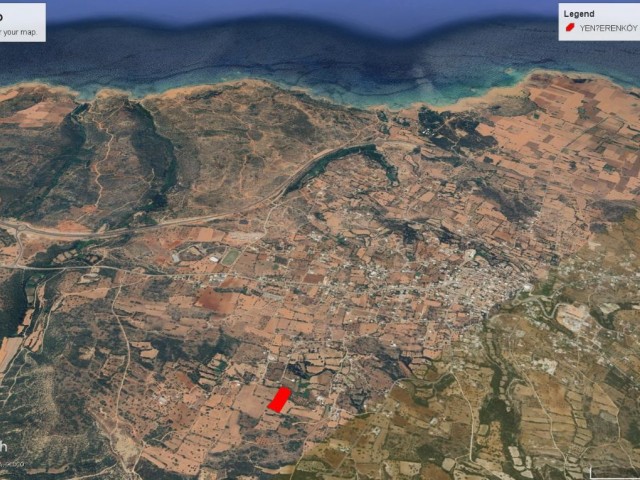 YENİERENKÖYDE DAĞ VE DENİZ MANZARALI HARİKA KONUMDA KELEPİR FİYATA SATILIK  7 DÖNÜM 1 EVELEK ARAZİ DÖNÜM FİYATI 45,000 GBP ADEM AKIN 05338314949