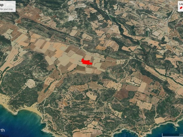 Dipkarpaz da Kelepir Fiyata Satılık 13 Dönüm 1 Evlek Deniz Manzaralı Arazi Dönüm Fiyatı 15,000 GBP Adem Akın 05338314949 - Fotoğraf 2