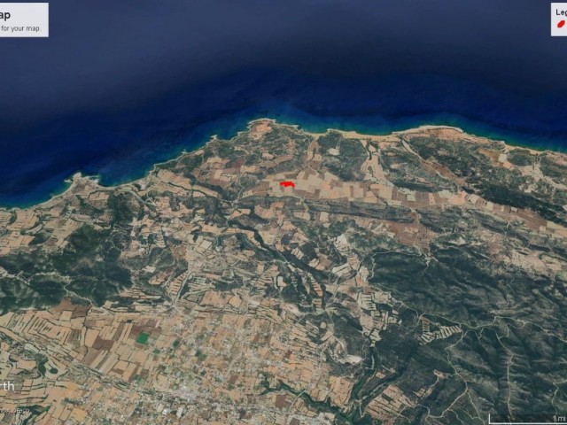 Dipkarpaz da Kelepir Fiyata Satılık 13 Dönüm 1 Evlek Deniz Manzaralı Arazi Dönüm Fiyatı 15,000 GBP Adem Akın 05338314949 - Fotoğraf 3